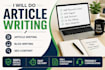 write blog posts and articles in simple english