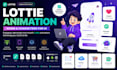 animate lottie icons and characters for u
