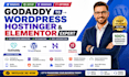migrate godaddy to wordpress, elementor, install hostinger and website redesign
