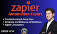 setup zapier zap automation expert workflows API