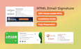 design clickable HTML email signature
