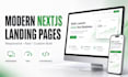build a modern responsive nextjs landing page