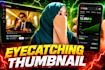 creative youtube thumbnail and social media design expert