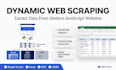 do dynamic web scraping and data extraction using python