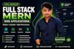 develop full stack mern web application using react node js
