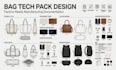 design bag tech pack tote bag handbag duffle backpack for manufacturing