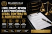 draft draft, review, and edit professional legal contracts and agreements