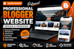 create a professional blogging website