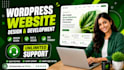 create wordpress website, design wordpress website