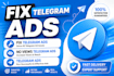 fix telegram ads, no views telegram ads, telegram ads