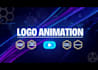 create professional 2d and 3d animated logo intro reveal animation