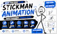 create 2d stickman animation, stick figure explainer videos, and whiteboard