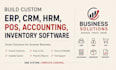 build erp, crm, hrm, pos, accounting, inventory software