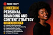 manage your linkedin personal branding and content strategy