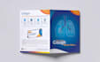 design pharma folder, drop card, and pharma visual aid