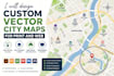 design custom vector city maps for print and web