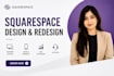 design, redesign, or build a modern squarespace website