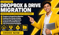 migrate, transfer, and organize dropbox files, google drive and cloud, onedrive