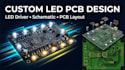 design custom led lighting pcb, driver circiuit, schematic and layout
