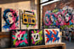 create graffiti pop art canvas designs and murals