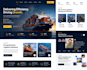 design and develop a logistics, freight, courier company website