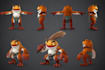 model and texture a low poly 3d character