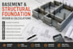 design basement foundation, structural foundation and foundation calculations