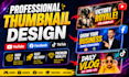 design clickable youtube, facebook and tiktok thumbnails