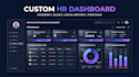a custom HR dashboard with employee management and analytics