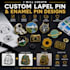 create custom label and enamel pin designs