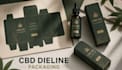 create cbd packaging dieline, hemp packaging and print ready die cut