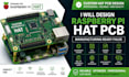 design raspberry pi hat pcb with manufacturing files