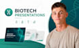 biotechnology presentation, biotech startup pitch deck, genomics slides designer