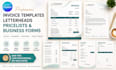 design editable canva invoice templates, letterheads, pricelists, business forms