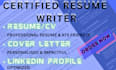 write healthcare resume, cover letter and linkedin profile