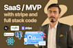 build your saas mvp with auth, stripe and full stack code