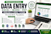 do accurate data entry, excel, word, urdu english typing