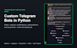 build a custom telegram bot in python