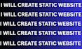 ceate static website animated website interactive website