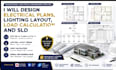 design electrical plans, lighting layout, load calculation and sld