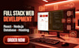 build your full stack website frontend backend and hosting setup