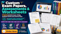 create exam papers, assessments, mcqs and worksheets