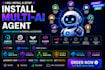 install multi ai agent jarvis ai assistant openclaw hermes open claw claude code