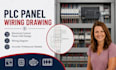 plc panel wiring drawing, electrical control panel cad design, wiring diagram