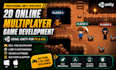 develop online 2d multiplayer game and bug fixing using unity for pc and ios