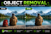 professionally remove unwanted objects from your photos
