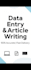 do data entry and article writing