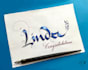 create a personalised handwritten calligraphy greeting card