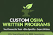 write a customized osha written safety program of your choice