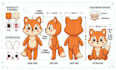 design custom plushie reference sheet stuffed animal character ych concept